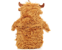 Load image into Gallery viewer, Snuggables Highland Cow 1L Novelty Cover Hot Water Bottle Brown