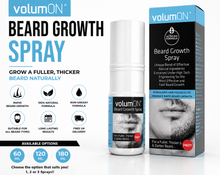 Load image into Gallery viewer, Volumon Beard Growth Spray – 60ml, 120ml, or 180ml – Fuller, Thicker Beard Fast – Free UK Delivery