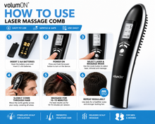Load image into Gallery viewer, Volumon Laser Hair Massage Comb – Stimulate Hair Growth &amp; Boost Scalp Health - FREE Postage Across the UK!