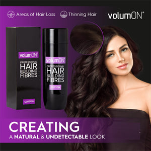 Volumon Hair Loss Building Fibres - COTTON 12g - For Men & Women!