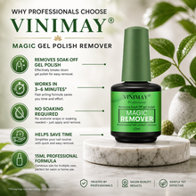 Load image into Gallery viewer, Vinimay Professional Soak Off Gel Polish Remover – Magic Remover (15ml) – Free UK Postage