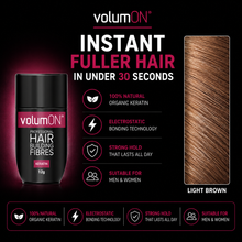 Load image into Gallery viewer, Volumon Hair Loss Building Fibres - KERATIN 12g