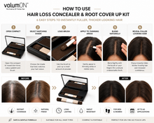 Load image into Gallery viewer, Volumon Hair Loss Concealer &amp; Root Cover Up Kit – Fuller Hair with Free UK Delivery