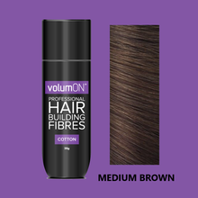 Load image into Gallery viewer, Volumon Hair Loss Building Fibres - COTTON 28g - For Men &amp; Women!