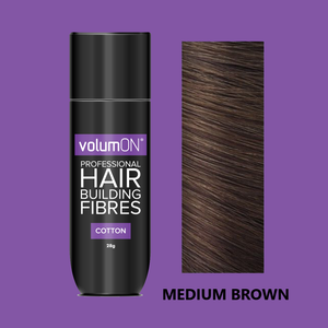 Volumon Hair Loss Building Fibres - COTTON 28g - For Men & Women!