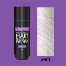 Load image into Gallery viewer, Volumon Hair Loss Building Fibres - COTTON 28g - For Men &amp; Women!