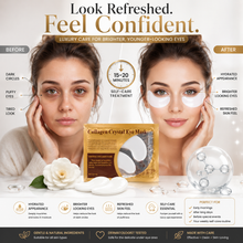 Load image into Gallery viewer, White Hyaluronic Collagen Eye Masks – Anti-Ageing &amp; Hydrating Treatment with Free UK Postage