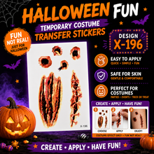 Load image into Gallery viewer, Halloween Wound Temporary Tattoo Stickers – Waterproof SFX Scars &amp; Wounds