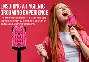 Miss Pouty Large Microfibre Quick Dry Hair Brush – Fast Drying & Scalp Care in One