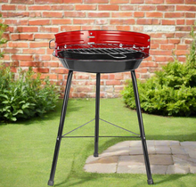 Load image into Gallery viewer, The 14-Inch Portable Charcoal BBQ Grill With Optional Skewer Claws &amp; Bamboo Skewers!
