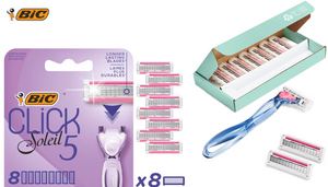 Bic Click Soleil 3 Sensitive and Click Soleil 5 Refillable Women's Razors and Cartridges