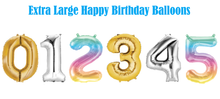 Load image into Gallery viewer, Giant Happy Birthday Number Balloons with Free Delivery!