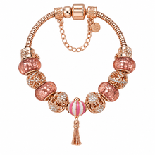 Load image into Gallery viewer, Diamond Style London - Charm Bracelet in Rose Gold