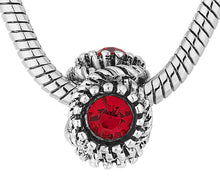 Load image into Gallery viewer, Diamond Style London Ava Red Charm Bracelet – Silver &amp; Red