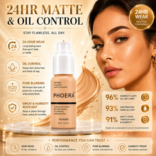 Load image into Gallery viewer, Phoera Foundation Full Coverage Flawless Matte Liquid Foundation - 1 or 2 Pack - Free Delivery