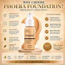 Load image into Gallery viewer, Phoera Foundation Full Coverage Flawless Matte Liquid Foundation - 1 or 2 Pack - Free Delivery