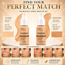 Load image into Gallery viewer, Phoera Foundation Full Coverage Flawless Matte Liquid Foundation - 1 or 2 Pack - Free Delivery