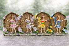 Load image into Gallery viewer, Miniature Sparkle Fairy Doors Magical Garden Figurine Ornament