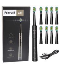 Load image into Gallery viewer, Fairywill Electric Toothbrush with 8 Heads - Model E11
