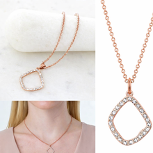 Load image into Gallery viewer, Diamond Style London Necklace - Fantasy Pendant in Rose Gold Plating
