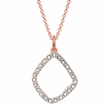 Load image into Gallery viewer, Diamond Style London Necklace - Fantasy Pendant in Rose Gold Plating