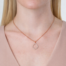 Load image into Gallery viewer, Diamond Style London Necklace - Fantasy Pendant in Rose Gold Plating
