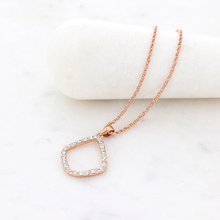 Load image into Gallery viewer, Diamond Style London Necklace - Fantasy Pendant in Rose Gold Plating