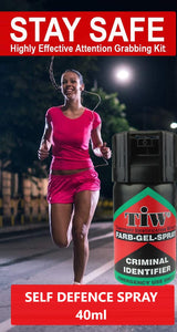 Personal Safety Bundle - Alarm, Gel Spray, Storage Belt, Hi Vis Bands.