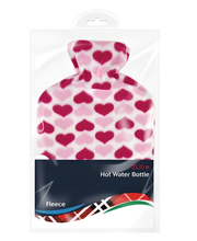 Load image into Gallery viewer, 2-Litre Hot Water Bottles with Soft Fleece Cover – Free UK Delivery