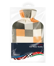 Load image into Gallery viewer, 2-Litre Hot Water Bottles with Soft Fleece Cover – Free UK Delivery