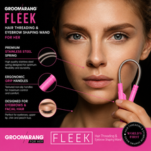 Load image into Gallery viewer, Groomarang Threading &amp; Shaving Tool (Yellow Nunchuck &amp; Pink Fleek) – Flawless Grooming with Free UK Delivery
