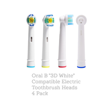 Load image into Gallery viewer, Oral B Compatible Electric Toothbrush Heads 4 Pack - Precision, Cross Action, Floss or 3D White