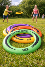 Load image into Gallery viewer, Flying Ring Frisbee – Green &amp; Black Throwing Disc (24.5cm)