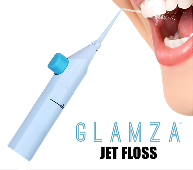 Glamza Jet Power Dental Floss – Cordless Water Jet Flosser