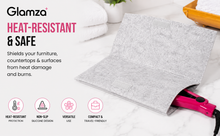 Load image into Gallery viewer, Glamza Heatproof Hair Mat &amp; Travel Pouch – Protect Your Surfaces | Free UK Delivery