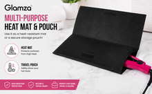 Load image into Gallery viewer, Glamza Heatproof Hair Mat &amp; Travel Pouch – Protect Your Surfaces | Free UK Delivery