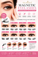 Load image into Gallery viewer, Glamza Magnetic Eyelashes – 8 Stunning Designs with Free UK Delivery!