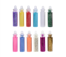 Load image into Gallery viewer, Glamza 12 Mini Glitter Bottles – Perfect for Arts, Crafts, Makeup &amp; School Projects