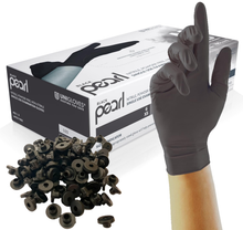 Load image into Gallery viewer, 100 Black Tattoo Needle Rubber Grommet Nipples And 100 Nitrile Gloves – Free UK Delivery