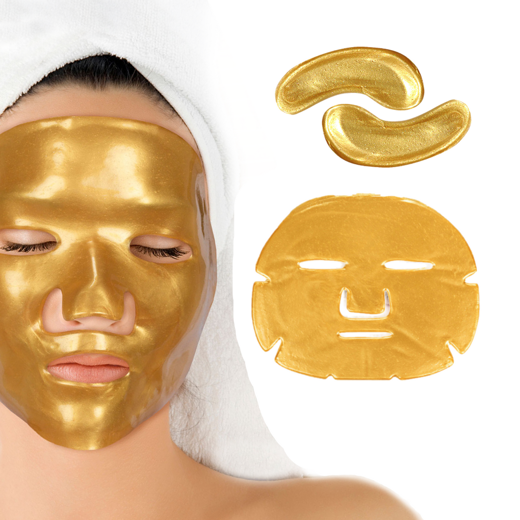 Crystal Collagen Gold Face Mask and Eye Mask Bundle