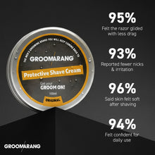 Load image into Gallery viewer, Groomarang Moisturising &amp; Protective Shave Cream 100ml Tub