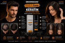 Load image into Gallery viewer, Groomarang Duck &amp; Cover Professional Keratin Hair Loss Building Fibres 28g
