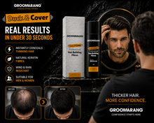 Load image into Gallery viewer, Groomarang Duck &amp; Cover Professional Keratin Hair Loss Building Fibres 28g