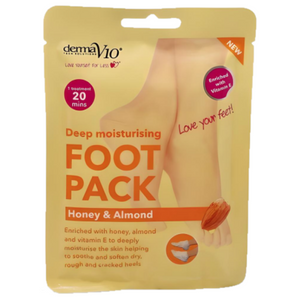Derma V10 Deep Moisturising Foot Packs – Vitamin E Enriched - Free Postage
