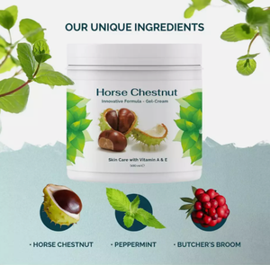 Spider Veins & Varicose Veins Horse Chestnut Gel-Cream - 500ml / 17 fl. oz – Free UK Delivery