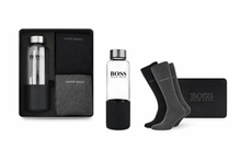 Load image into Gallery viewer, Hugo Boss Gift Set - 2 Pairs of Men's Socks UK Size 6-11 with Water Bottle
