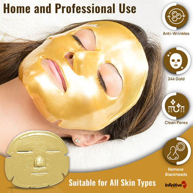 Infinitive Beauty 24K Gold Collagen Crystal Face Mask – Hydrating & Anti-Ageing | Free UK Delivery