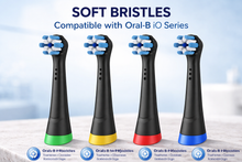 Load image into Gallery viewer, Glamza Oral B 'IO Series' compatible Soft Bristles toothbrush - Black or White