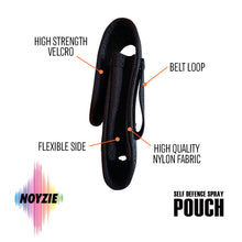 Load image into Gallery viewer, Noyzie Self Defence Spray Keychain 15ml – UK Legal Personal Safety Spray with Red Dye &amp; UV Marker &amp; Optional Carry Pouch