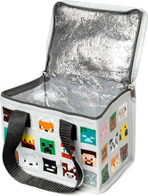 Load image into Gallery viewer, Minecraft Insulated Lunch Cooling Bag – Kids &amp; Adults | Recycled RPET | Compact Lunch Box Bag